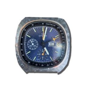 Chronographe vintage cadran bleu jour date