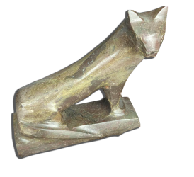 Sculpture animalière en bronze patiné