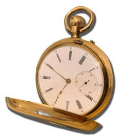 Montre de poche vintage dorée