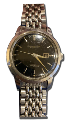 Chronographe vintage acier cadran noir