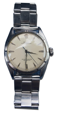 Montre vintage acier cadran clair