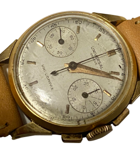 Chronographe vintage boîtier doré